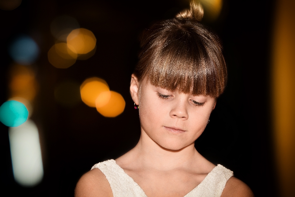 Personne bokeh
 fille cheveux