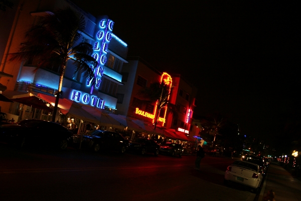 Beach light skyline night Photo