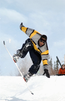 Berg schnee winter sport Foto