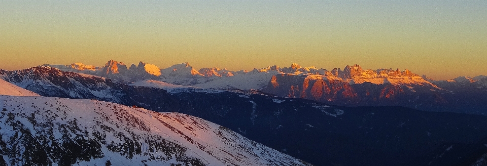 Paisaje rock montaña nieve