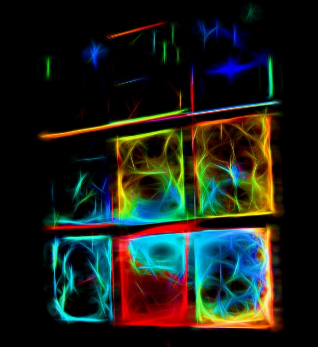 Creative light abstract glowing