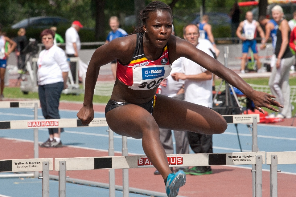 Person sport running jumping