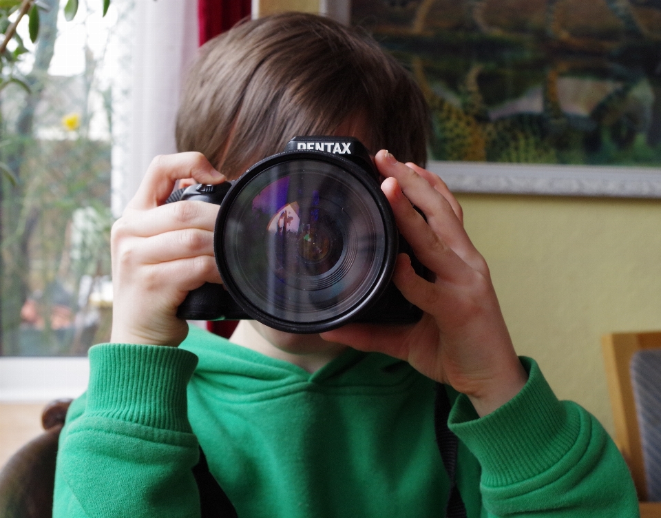 Mano persona telecamera fotografia