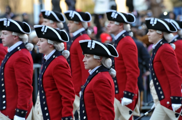 Person crowd military band Photo