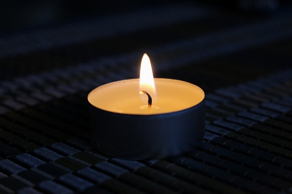 Light flame darkness candle Photo