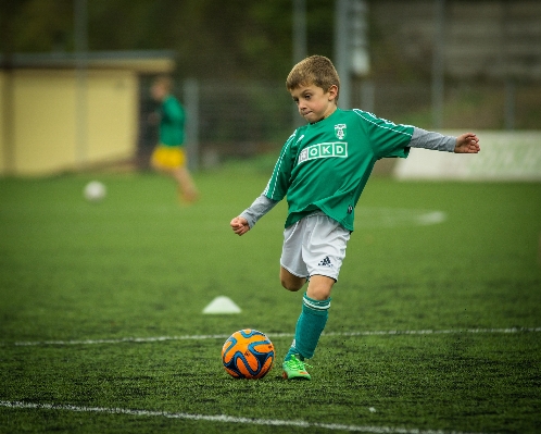 Play green soccer child Photo