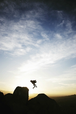 Nature rock horizon silhouette Photo