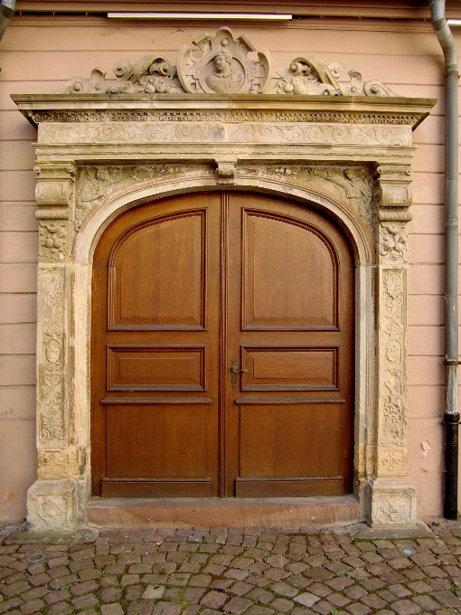 Architecture wood mansion window