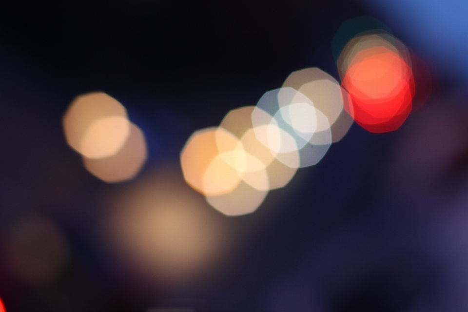 ışık bokeh
 soyut gece