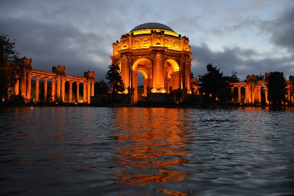 Architecture sunset bridge night Photo