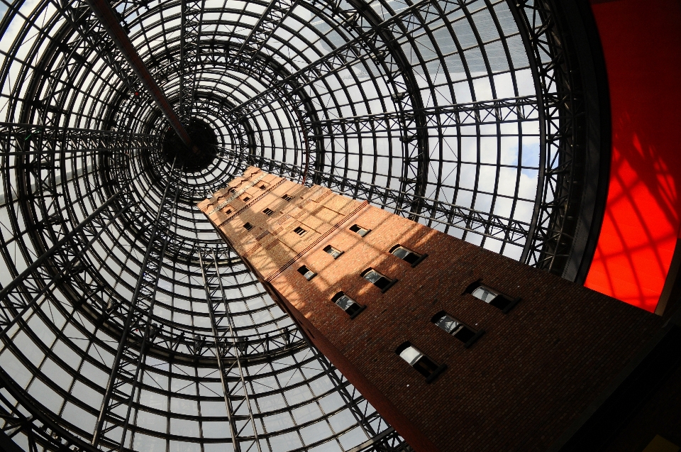 Lampu arsitektur fotografi spiral