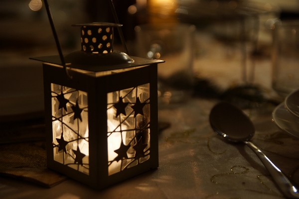 Table light bokeh glass Photo