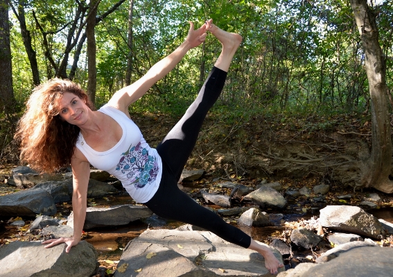 Woman female young balance Photo