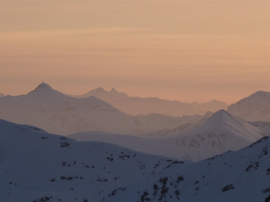 Landscape mountain snow sky Photo