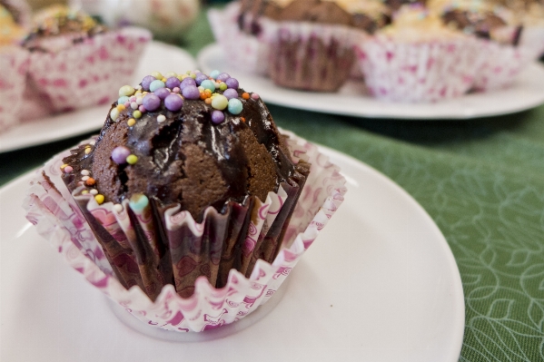 Food produce chocolate cupcake Photo