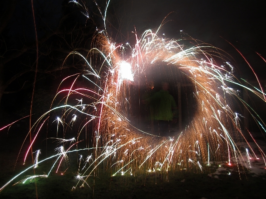 Light sky night smoke Photo