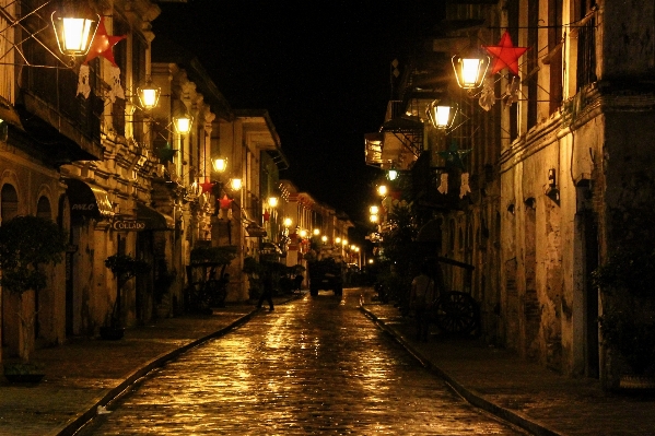 Foto Luz estrada rua noite