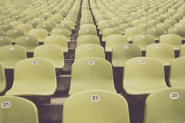 Green yellow football stadium Photo