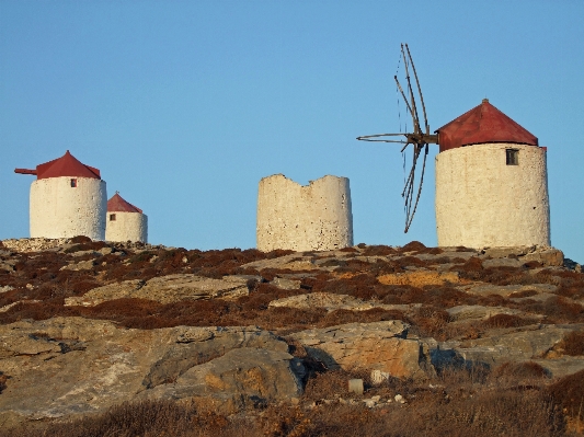 Rock architecture windmill wind Photo