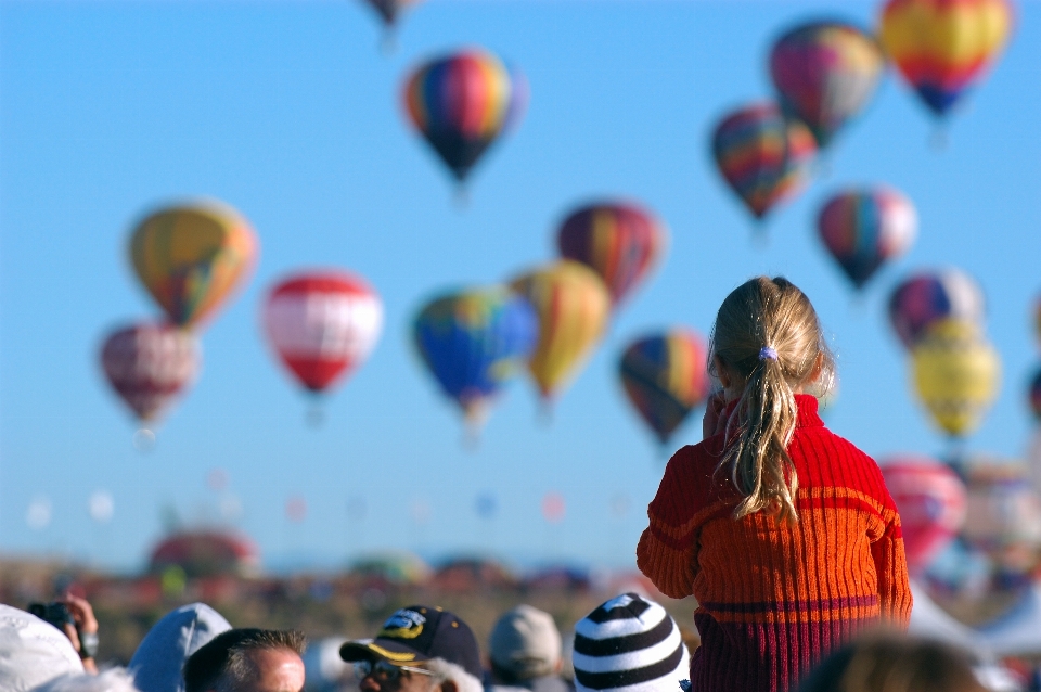 Paesaggio palloncino mongolfiera aereo