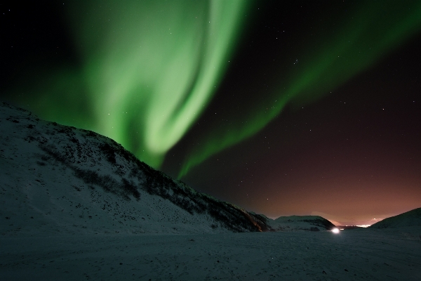 Sky night atmosphere green Photo