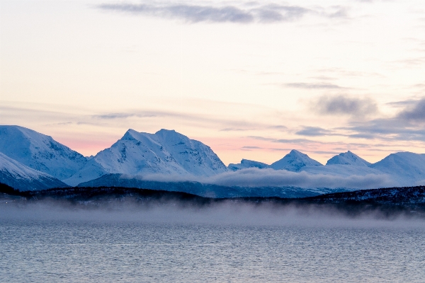 Landscape sea mountain snow Photo