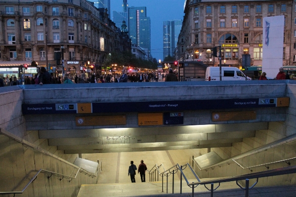 Pedestrian architecture bridge night Photo