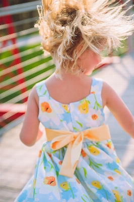 Girl hair white summer Photo