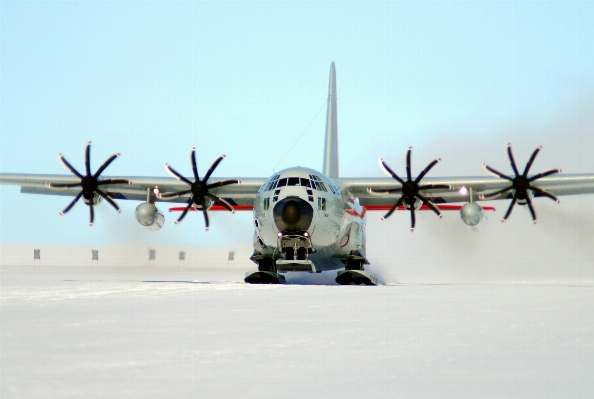 Snow airplane aircraft military Photo