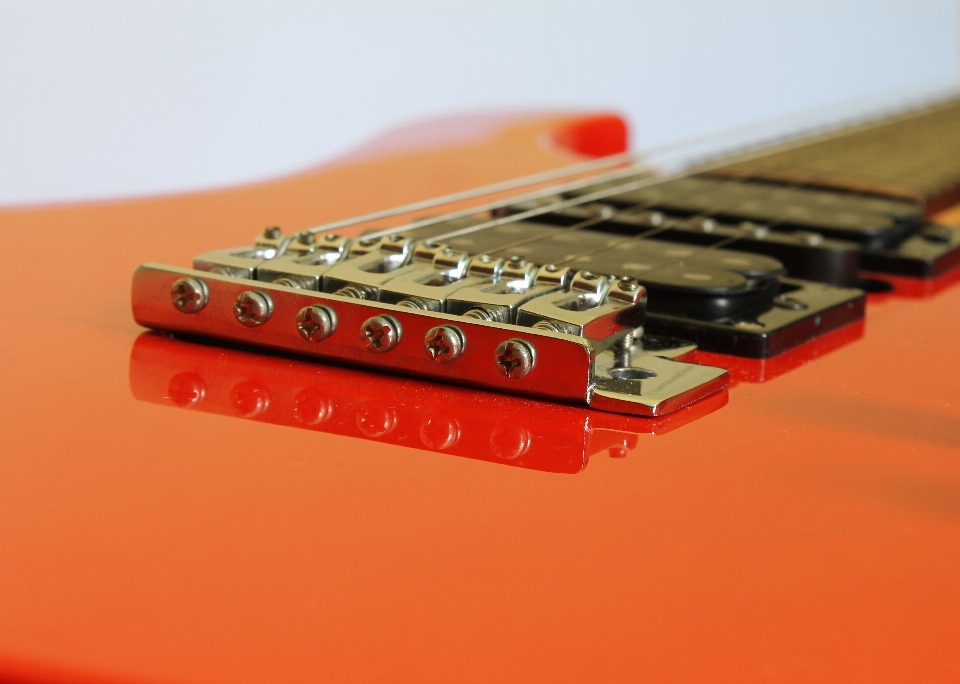 Guitarra reflexión electrica instrumento musical