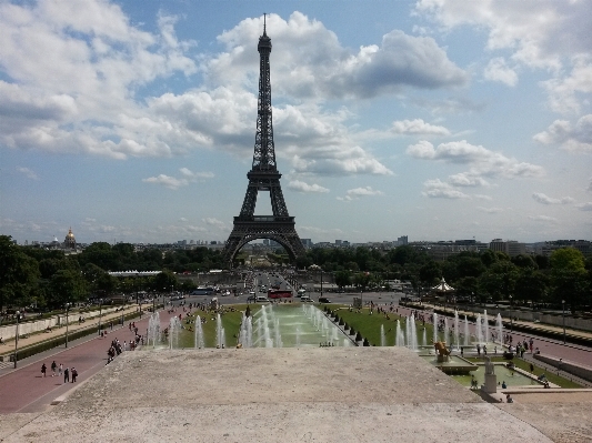 Bridge eiffel tower paris monument Photo