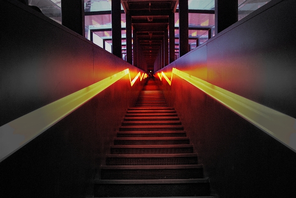 Light night staircase line Photo