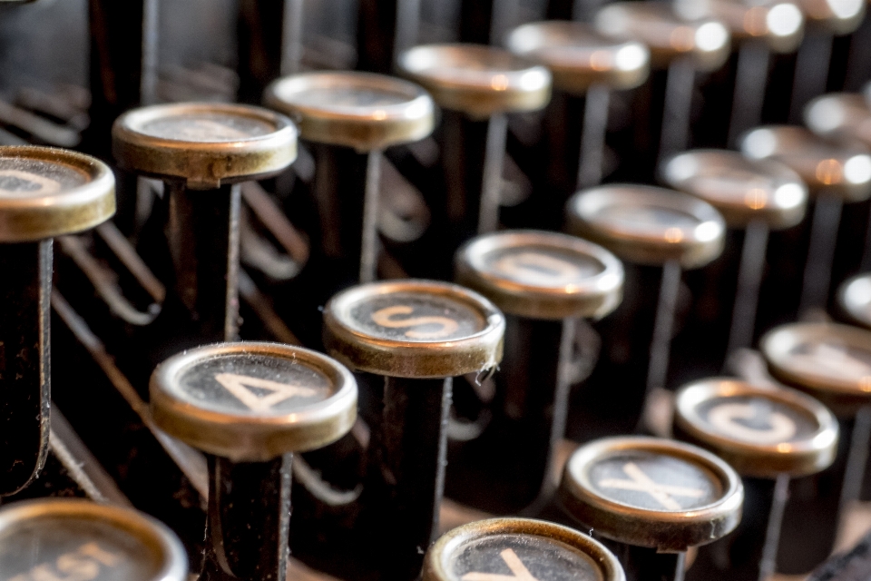 Café clavier antique rétro