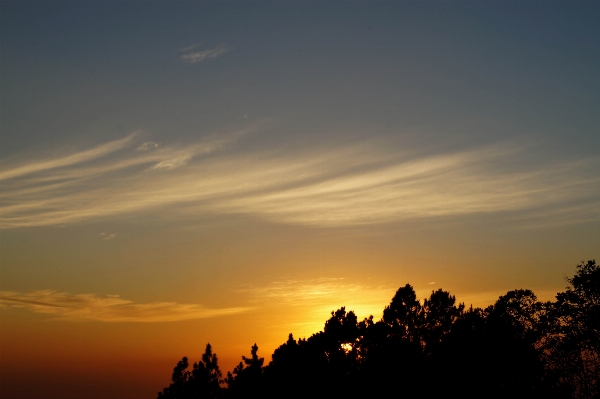 Horizon cloud sky sun Photo