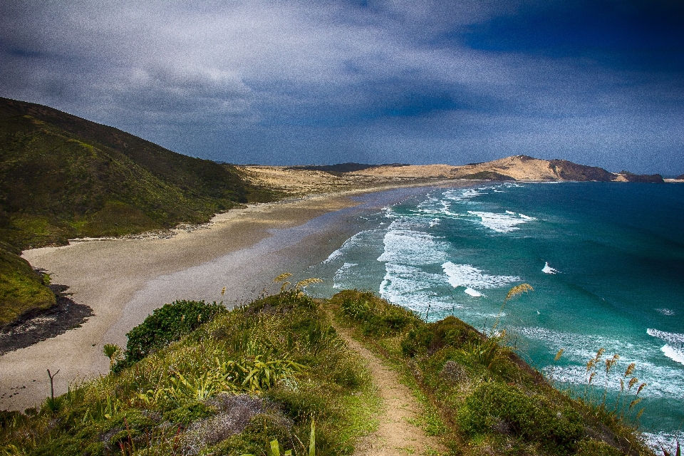 Beach landscape sea coast