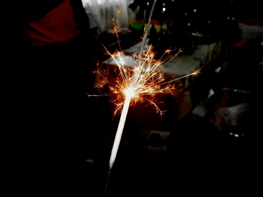 Light night flower sparkler Photo