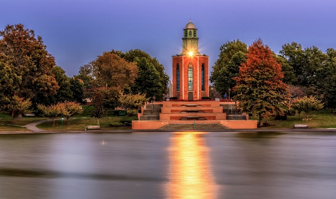 Landscape water light lighthouse Photo