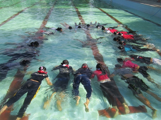 Vehicle training tent swimming Photo