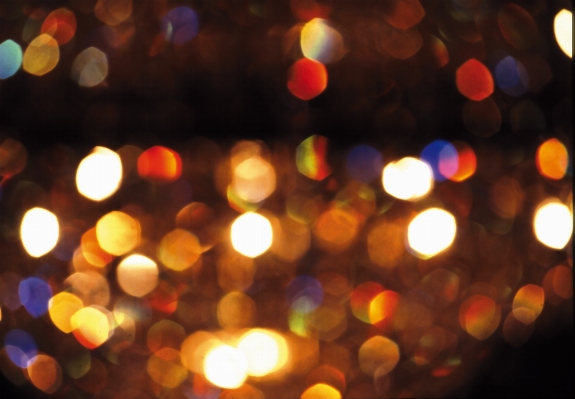 Light bokeh abstract night Photo