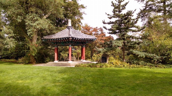 Foto Struktur halaman rumput rumah besar
 monumen