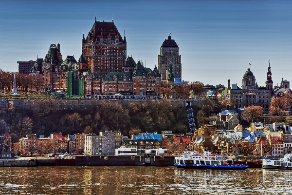 Landscape sea skyline town Photo