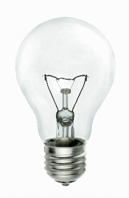 Light glass isolated bulb Photo