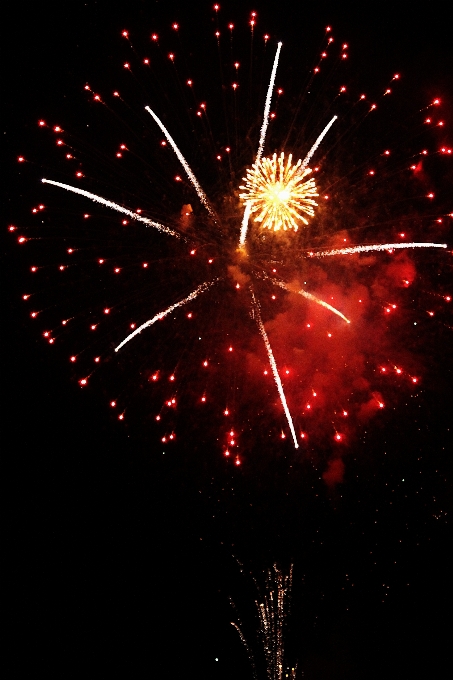 Embrasé ciel nuit des loisirs