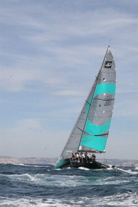 Mar bote viento francia