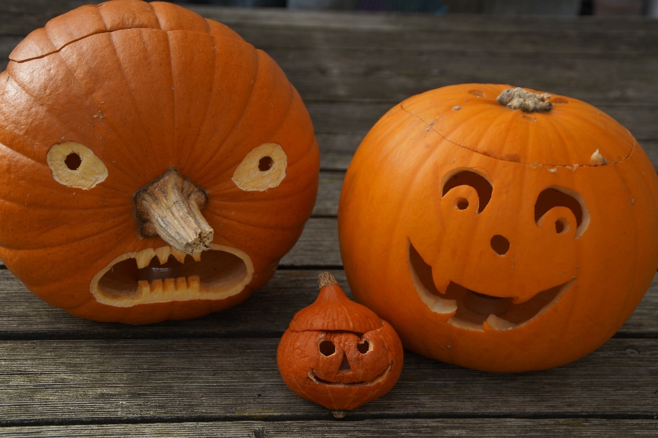 Decoration orange autumn pumpkin