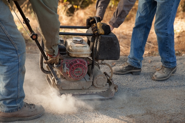 Trail asphalt vehicle dust Photo