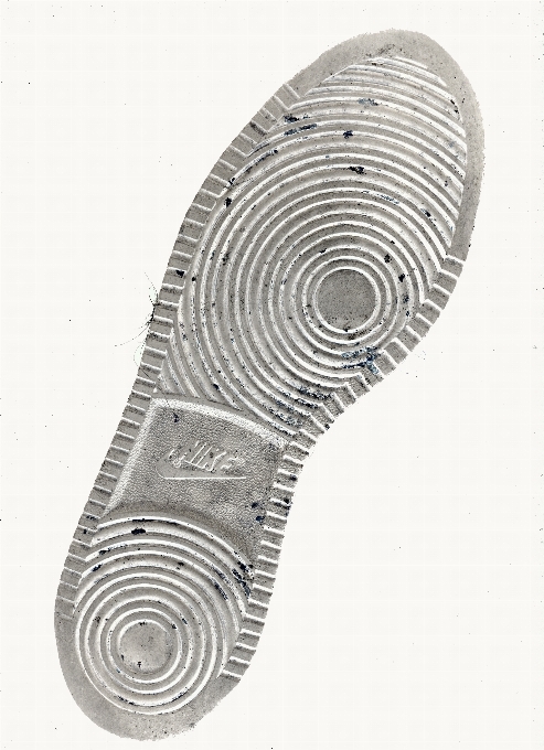 Zapato espiral huella perfil