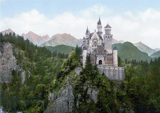 Mountain building chateau palace Photo