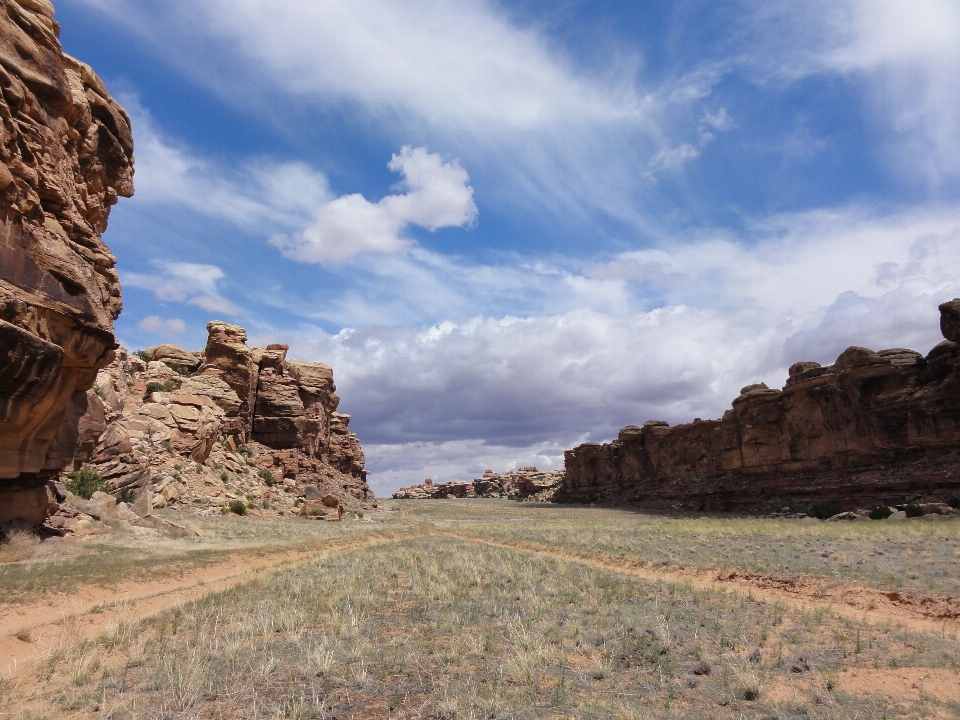 Landscape nature path rock