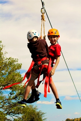 Forest outdoor rope sport Photo